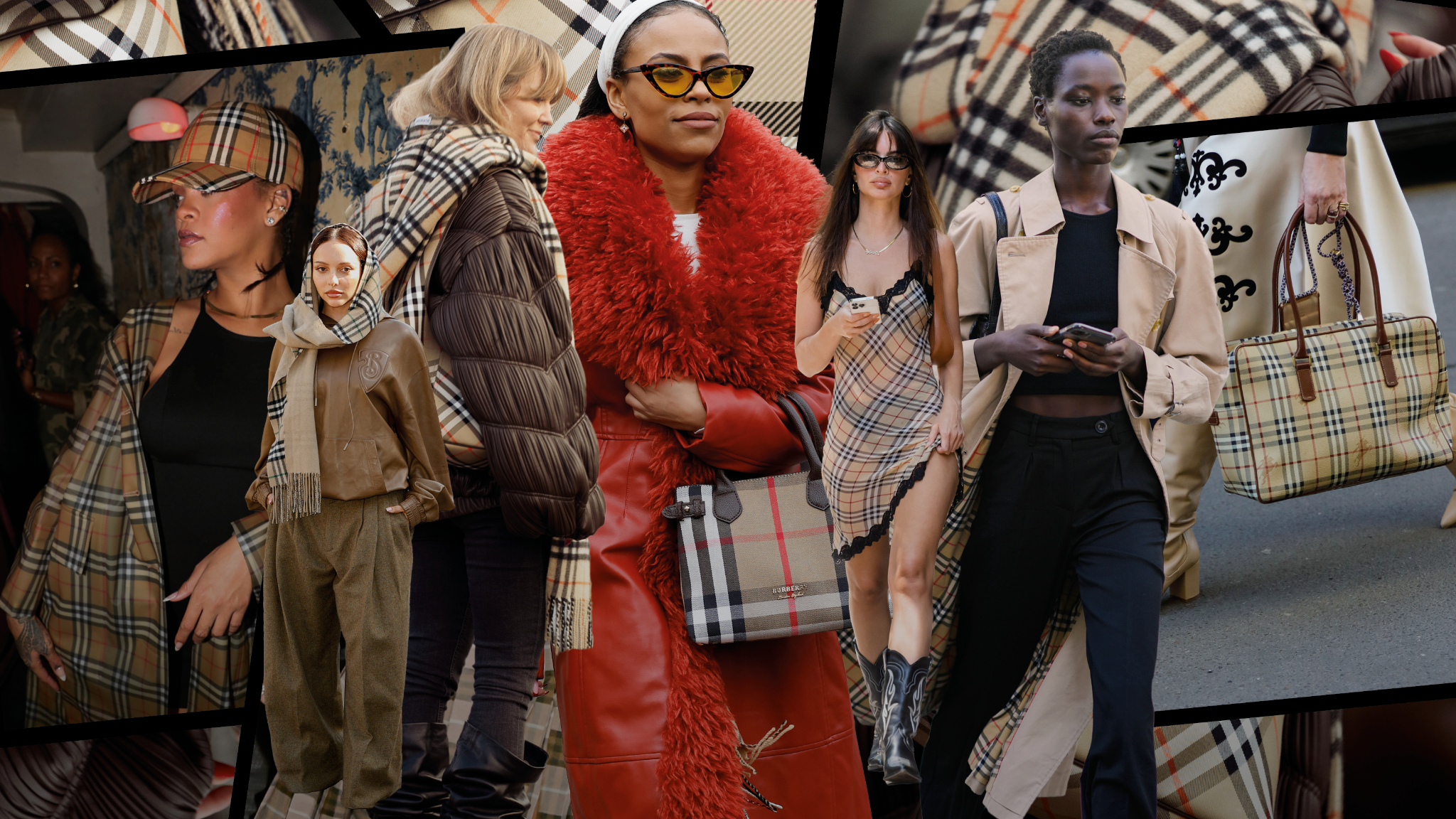 Burberry check worn across fashion and football culture